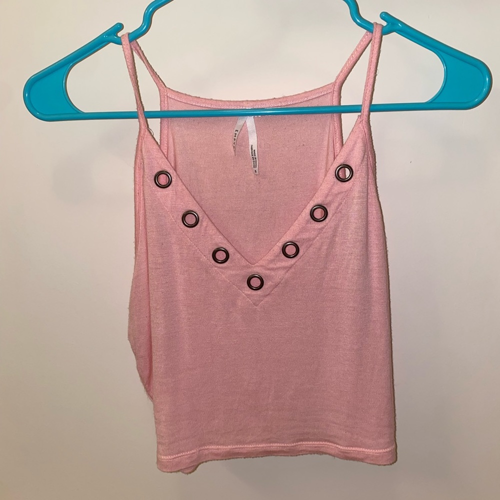 Pink Cropped Top